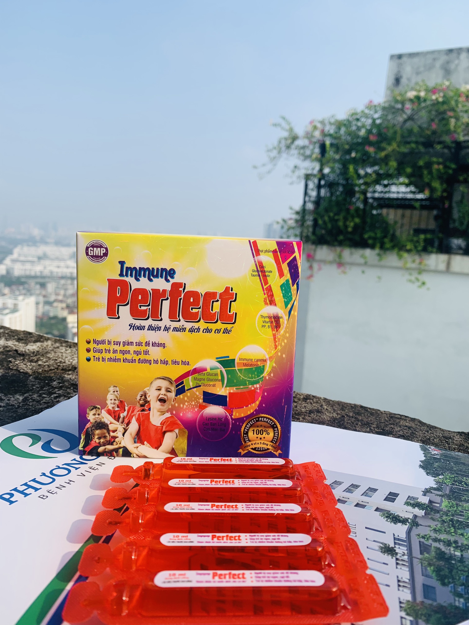 Siro ăn ngon ngủ ngon Immunglucan ( siro perfect mới)