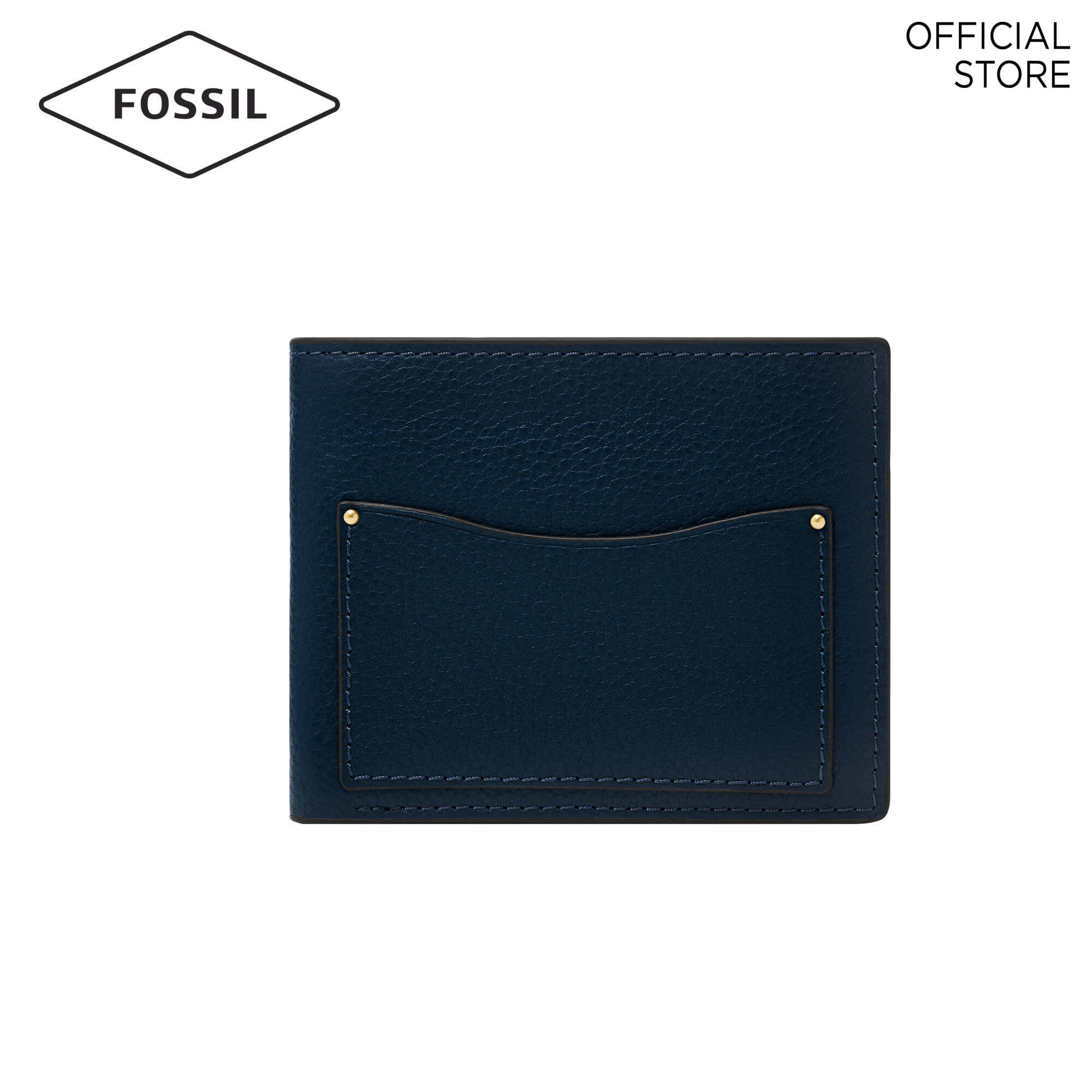 Fossil Anderson Navy Blue Wallet ML4579406 | Lazada