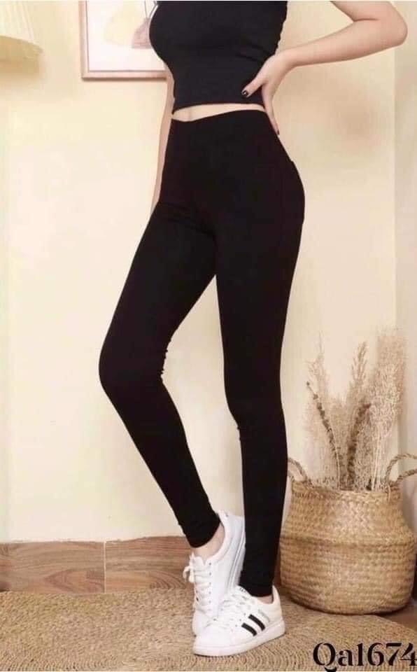 Quần legging nữ lưng cao nâng mông 4 túi