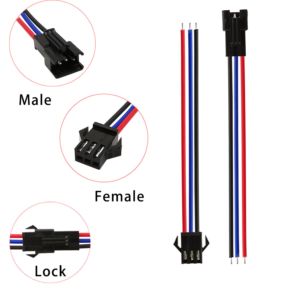 5pair/10pcs%20Sm%20Jst%20Led%20Connector%20Cable%202/3/4/5/6%20Pin%20Plug%20Socket%20Male%20Female%20Wire%20Connector%20For%20Rgb%20Rgbw%20Led%20Strip%20Adapter%20-%20Image%203