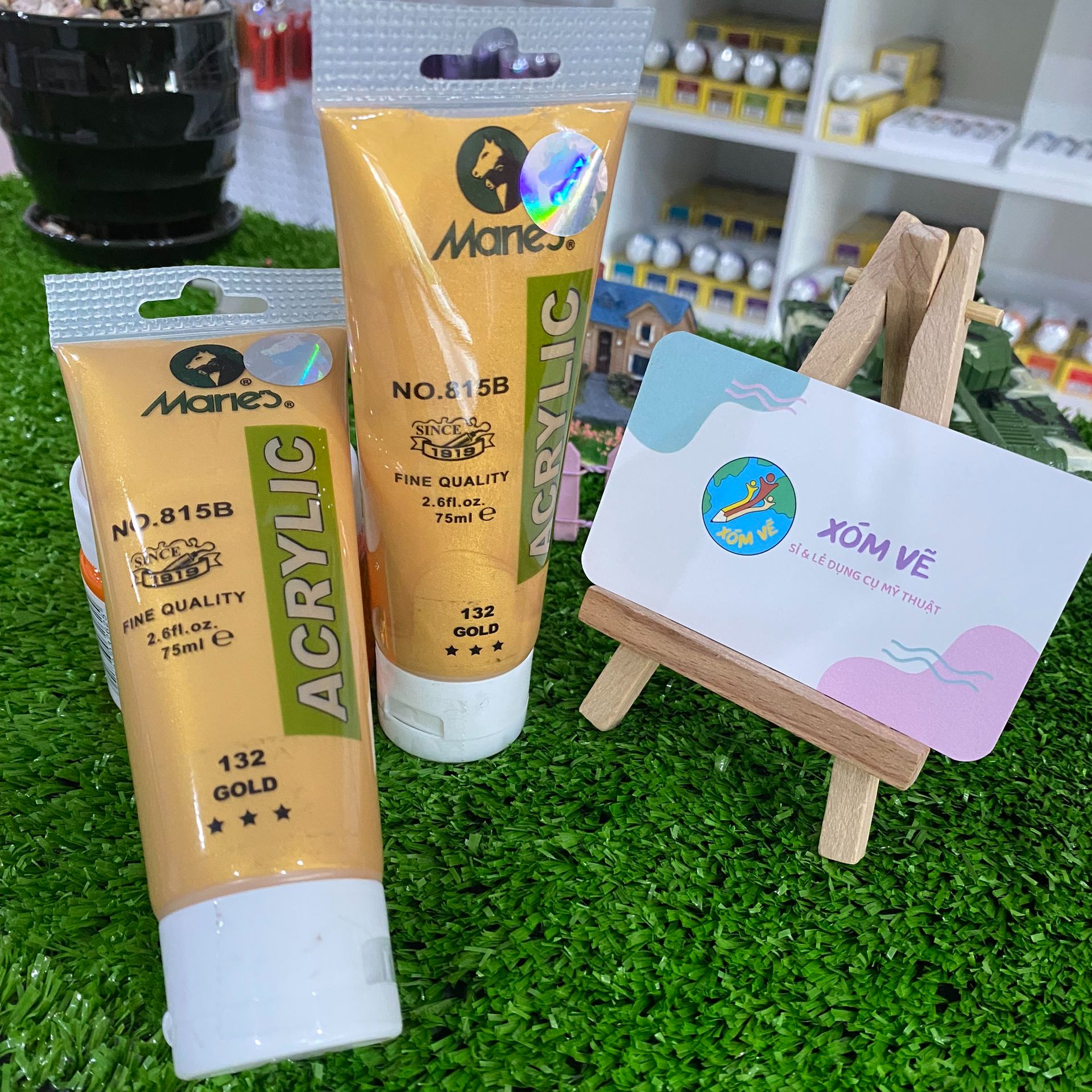 Màu Acrylic nhũ vẽ nổi 3D tuýp 75ml