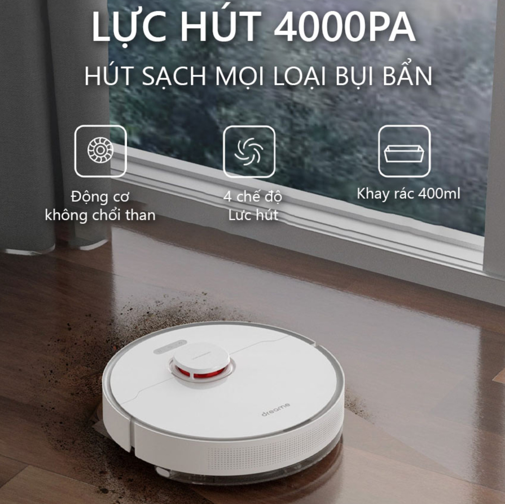 Dreame D10 Plus, Robot tự động làm trống hộc rác