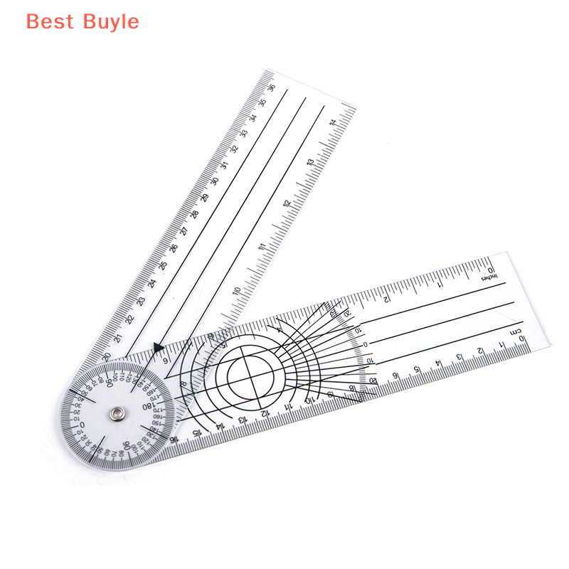 💖Best Buyle 0-140mm 360 Degree Goniometer Angle Medical Spinal Angle Ruler Angle Finder Tool