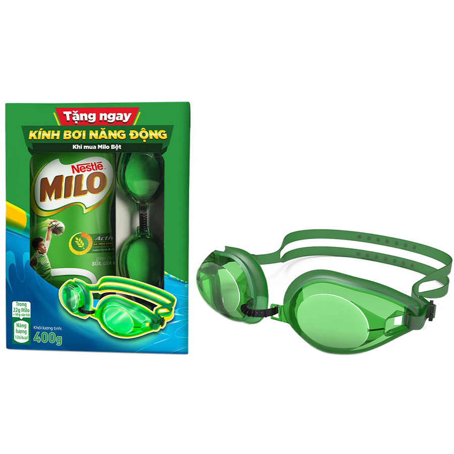 (Mới) Kính Bơi Milo Dùng Cả Người Lớn Và Em Bé Full Box