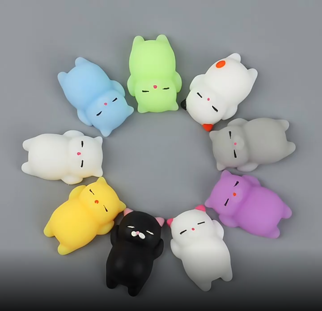 Cute Mini Animal Squishies Kawaii Mochi Squeeze Toys Stretch Stress ...