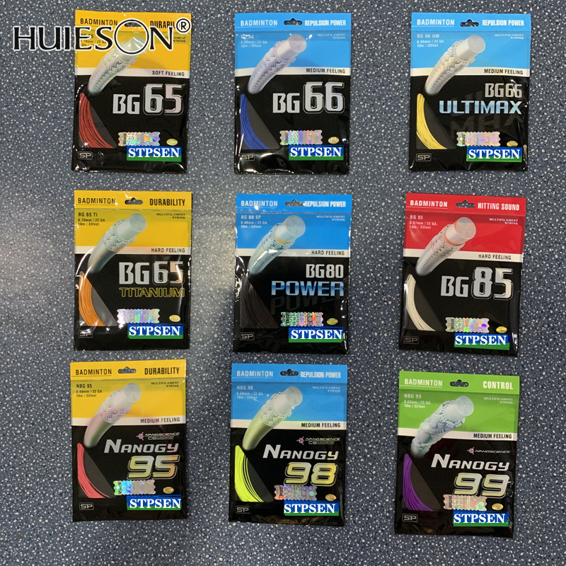 【HUIESON】Badminton strings BG65Ti, 66ultmax, 98, 80, 99 are resistant to playing high elastic training strings