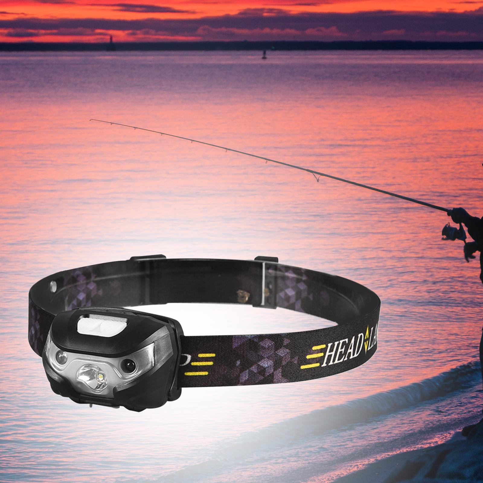 WBStar Head Lamp 3 Modes Adjustable Headband Outdoor Worklight Head Light LED Headlight for Running Emergency Walking Outdoor Working