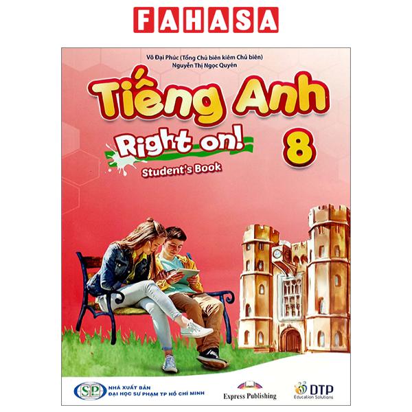 Fahasa - tiếng anh 8right on - student book