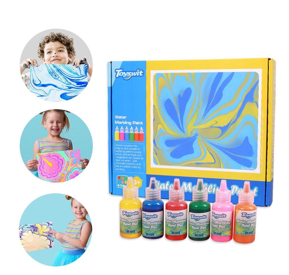 Kids Water-based Art Paint Set Marbling Painting Kit DIY Painting on Water  Creative Art Set