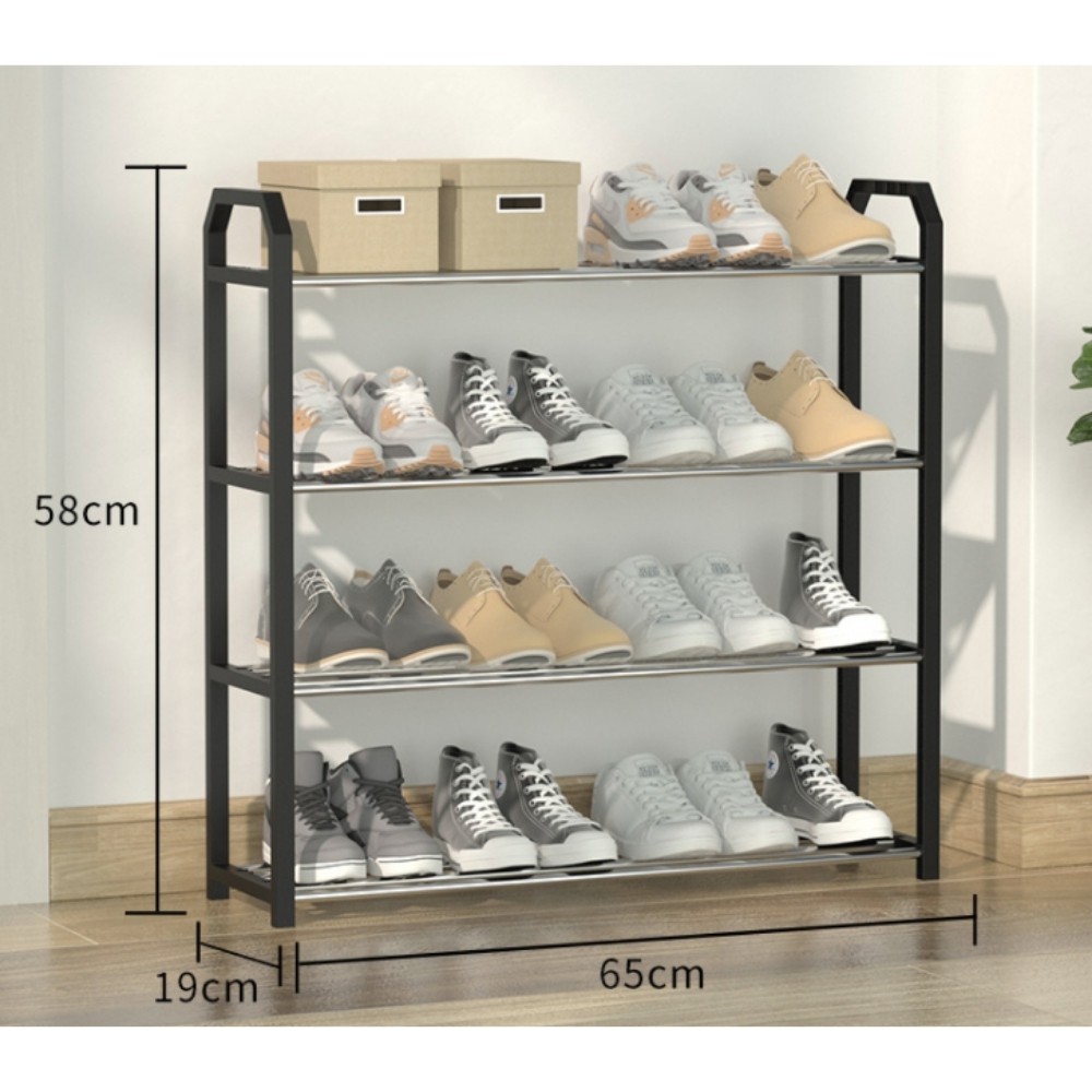 {SG} 3/4/5 Tiers Entrance Shoes Rack/Metal Shoe Rack/Steel Shoe Rack/Shoe Organiser/Shoe Shelf