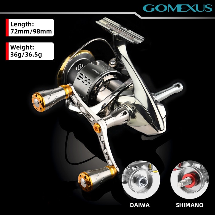 Gomexus 82-98mm CNC Reel Handle for Shimano Stradic Stella Daiwa Spinning  Fishing Reel MDY