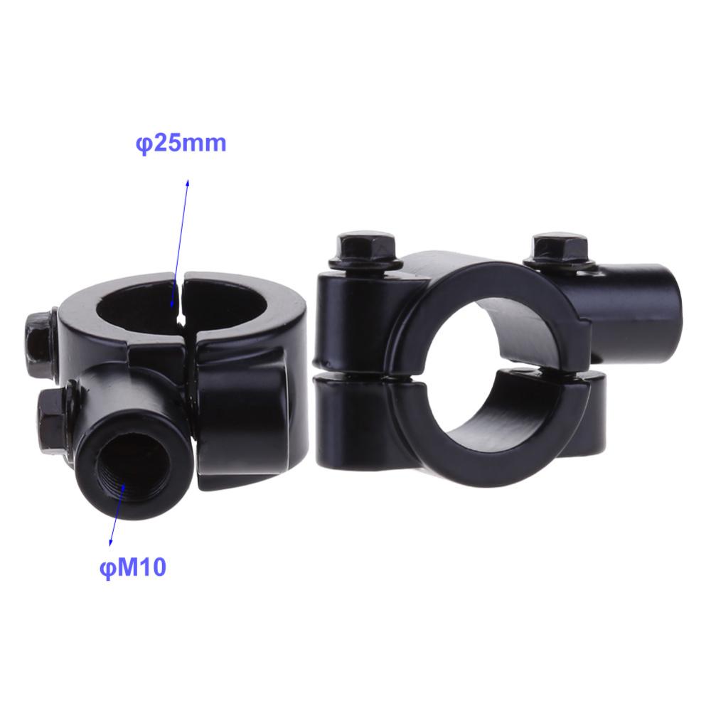 2 cái Kính Chiếu Hậu Xe Máy Giá treo gương chủ 22mm tay nắm mô tô giá treo gương kẹp gắn dễ dàng cài đặt phụ kiện