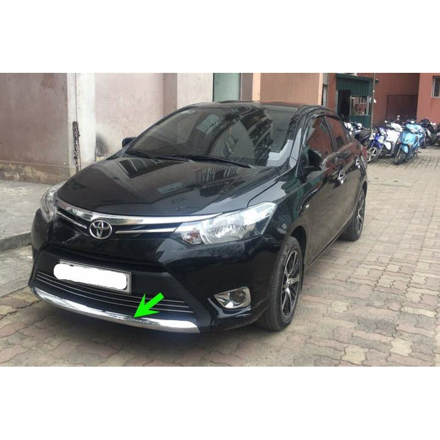 Ốp cản trước mạ crom xe toyota vios 2014-2017