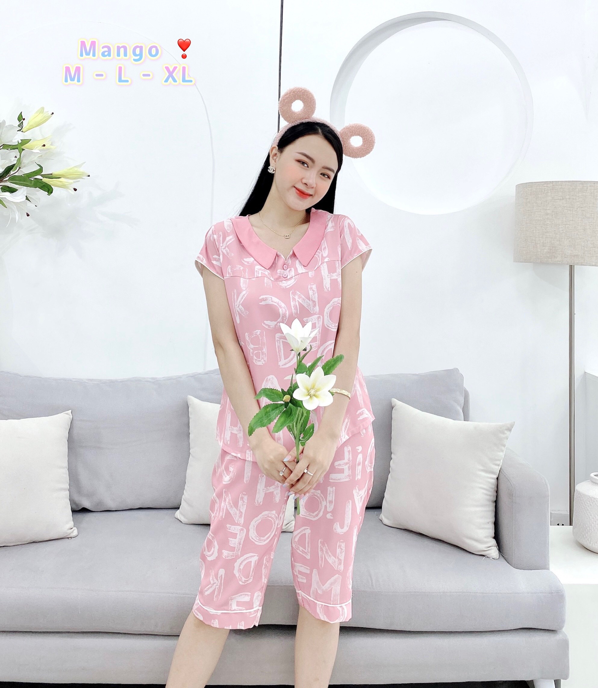 Bộ đồ Pijama Lụa - Đồ ngủ lửng ngố Bigsize 40-75kg Lụa cao cấp mềm mịn mát lịm