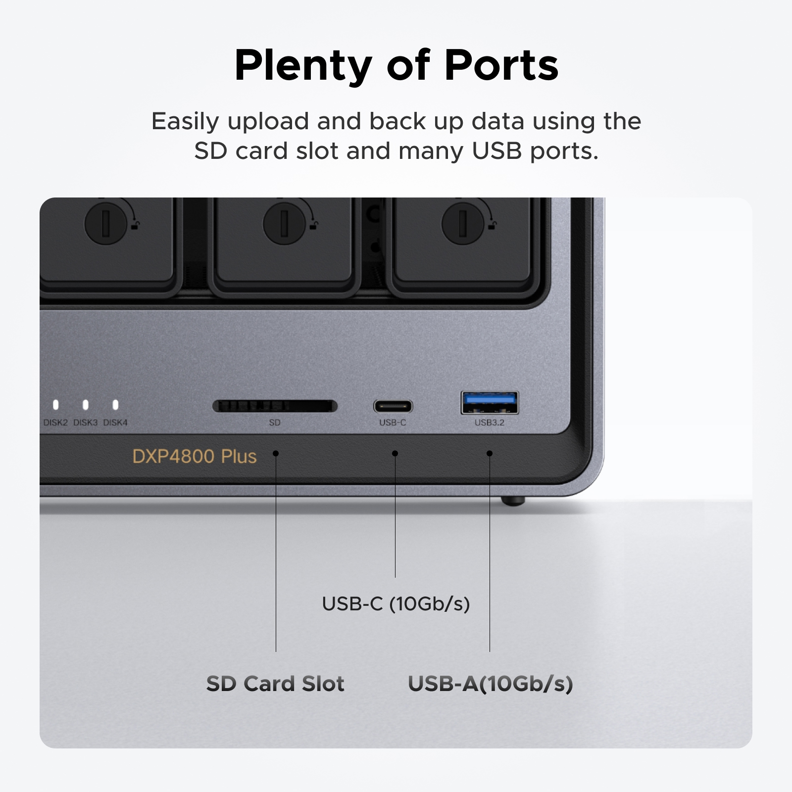 UGREEN DXP4800 Plus✮4ベイNAS✮Intel Pentium UGREEN NASync DXP4800 Plus 4-Bay Desktop NAS, Intel Pentium Gold