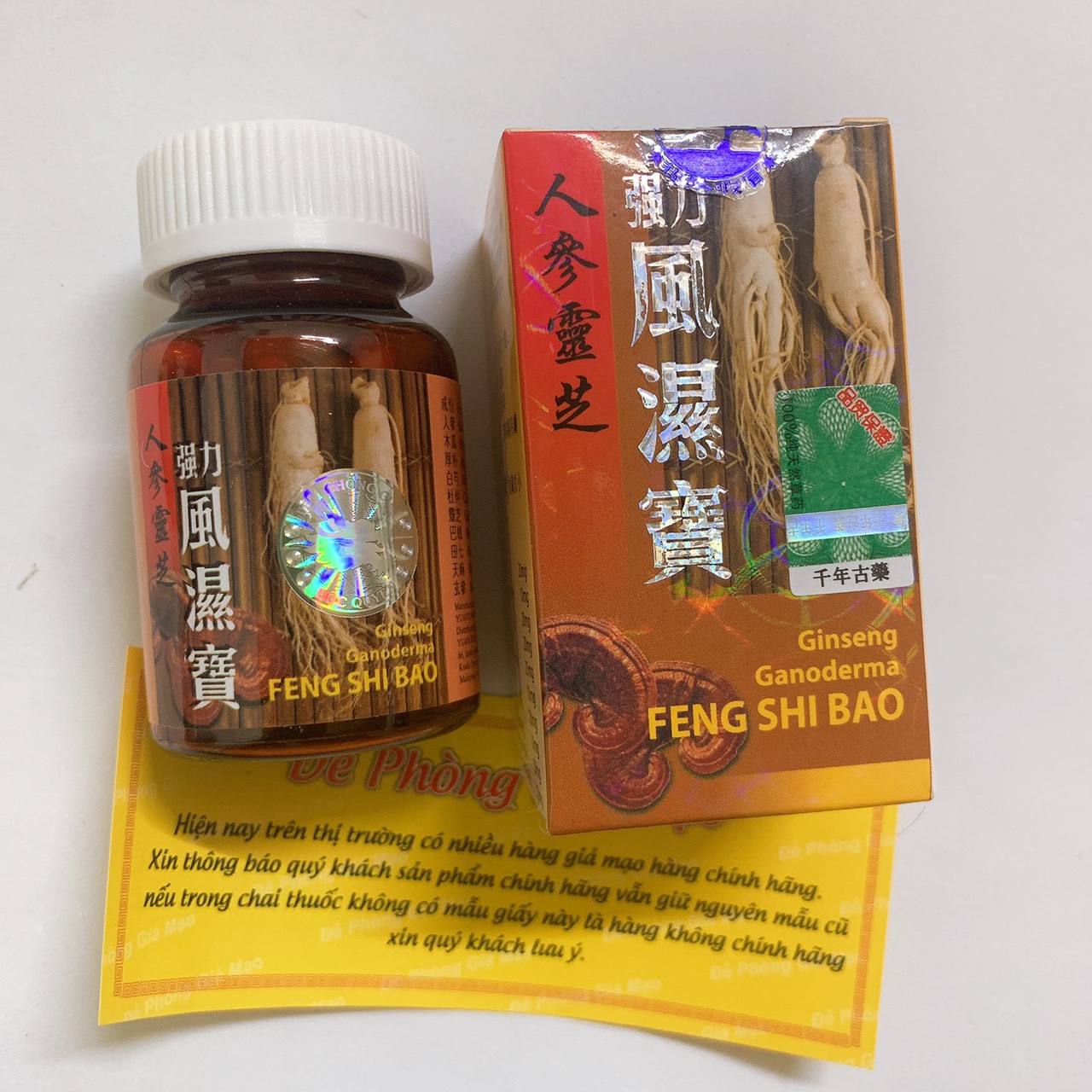 Nhân Sâm Linh Chi Cường Lực Phong Thấp Bảo 30 Viên loại 1– XỊN HỘP VỎ SÁNG -HỖ TRỢ XƯƠNG KHỚP