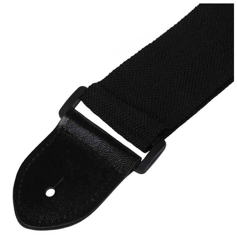 Adjustable Guitar Strap Band Acoustic Electric 132 x 6cm Black