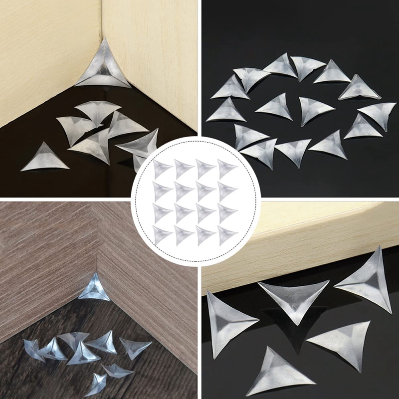100pcs Soft Pp Clear Dustproof Corner Protector Stair Inside Corner ...