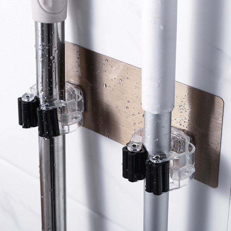 Móc chổi lau dính đa mục đích móc treo tường chủ rackbrush Giá treo chổi Túi sắp xếp phòng tắm nhà bếp