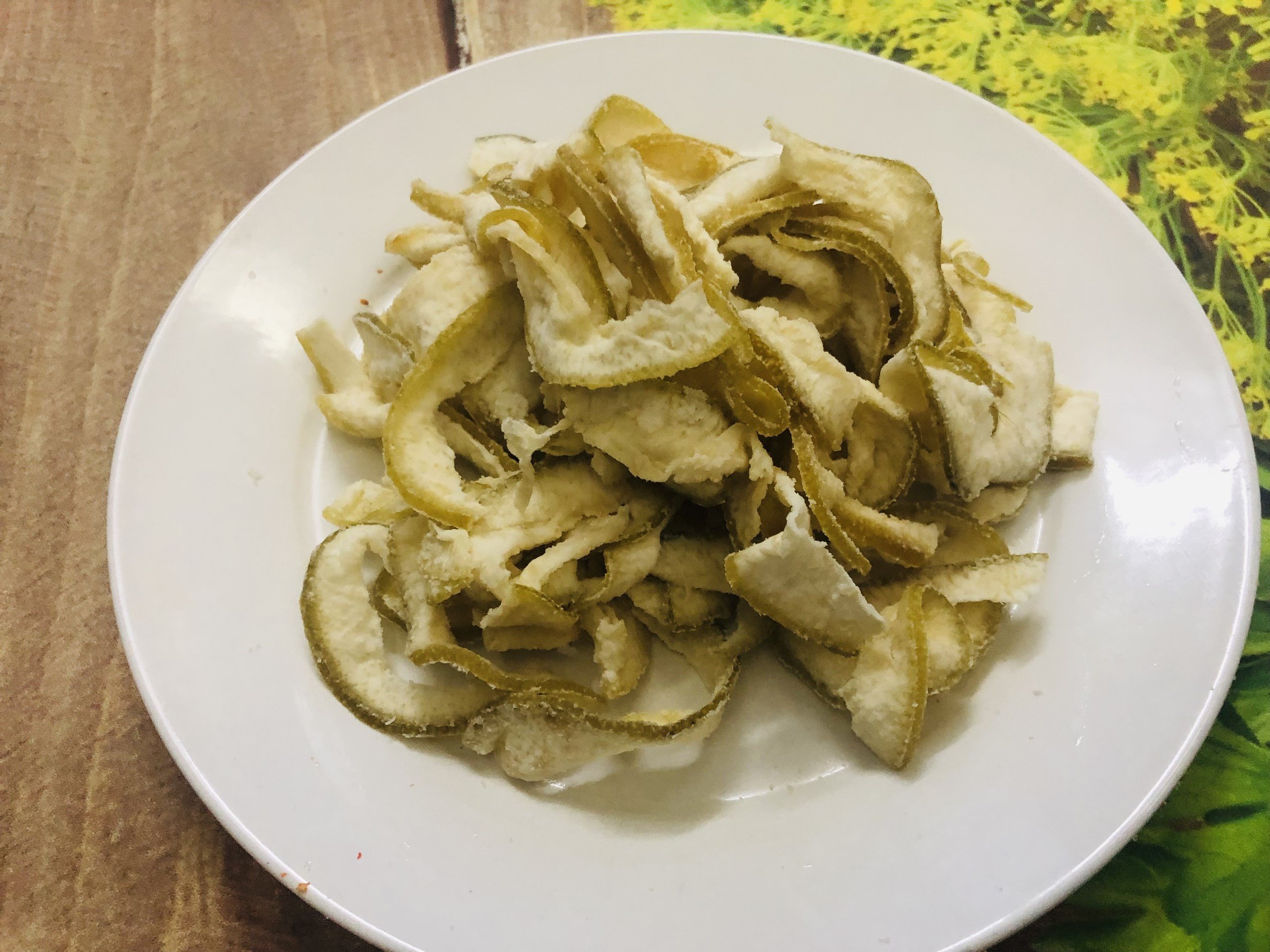 mức vỏ bưởi sấy khô 500g