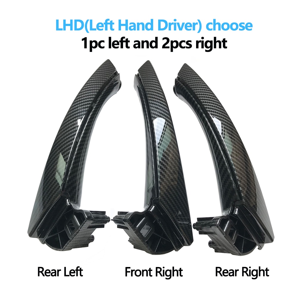 Left Right Interior Door Inside Handle With Handle Cover Trim Replacement For BMW 3 Series E90 E91 E92 316I 318I 320I 325I 328I