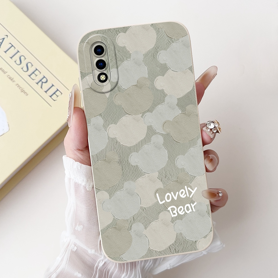 Y90 1908 1823 Fashion Candy Painted Cover Soft TPU Phone Case For Vivo Y91C 2020 Y 90 VivoY90 Shell. 