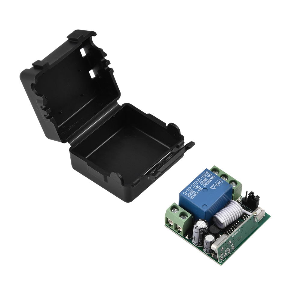 DC 12V 10A Single Channel Relay Module RF Wireless Relay Switch with Remote Control Transmitter 315/ MHz Frequency Ensure Sensitive