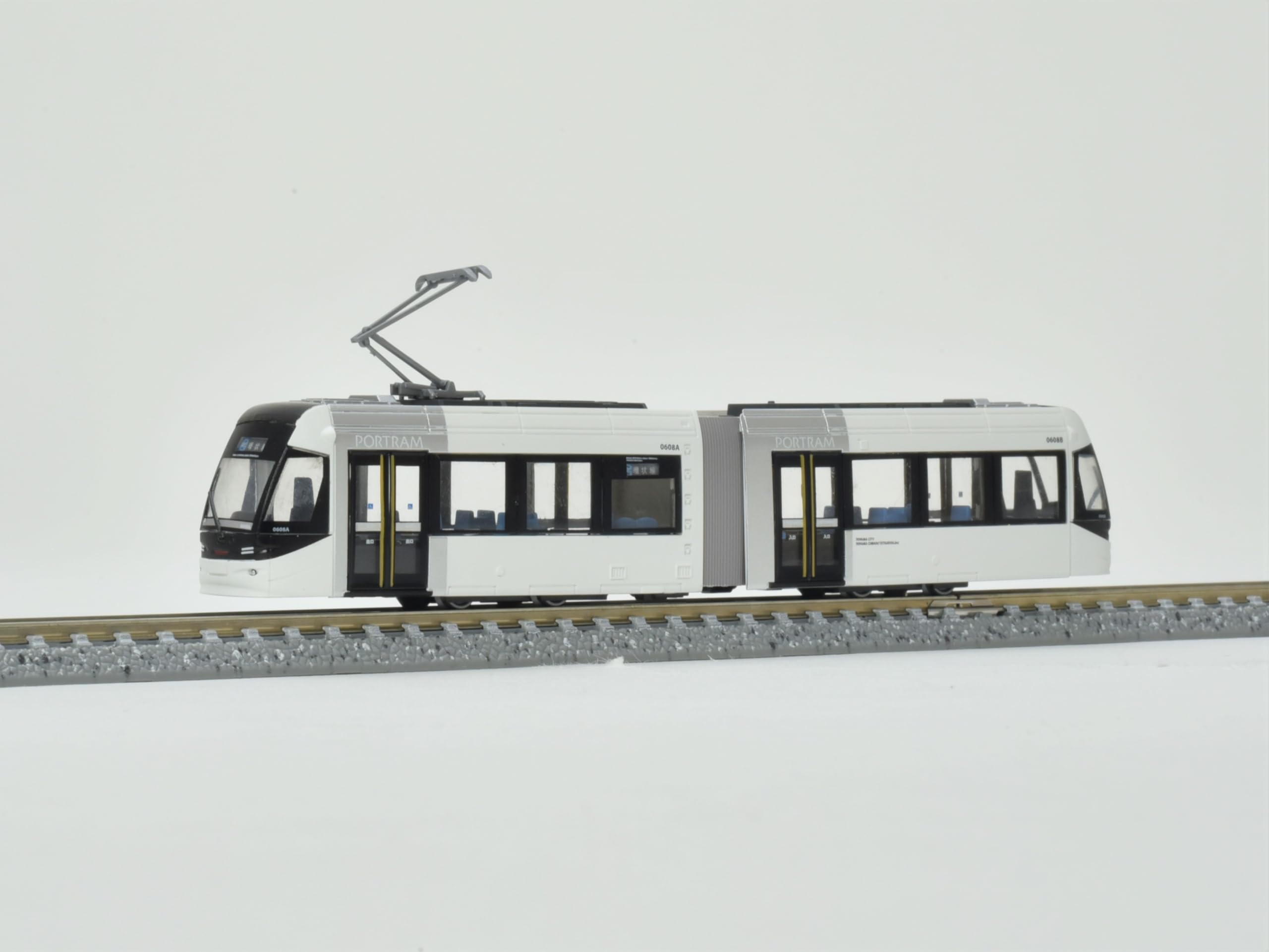 【100% original From Japan 】 TOMYTEC Railway Collection Iron Collection  Toyama Local Railway Type 0600 Train (LRT) Car No. 0608 Diorama Supplies