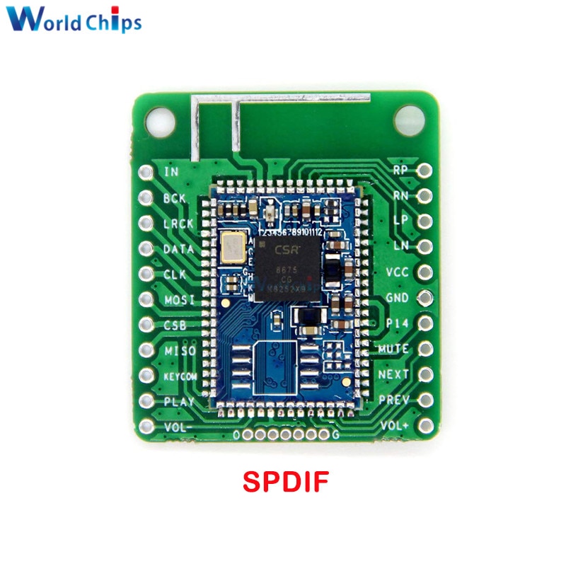 Csr8675 bluetooth v5.0 low power bluetooth audio module receiver board aptx-hd lossless compression i2s fiber spdif receivers amplifiers