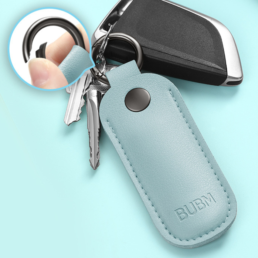 Leather U Disk Case Portable Pocket USB Flash Drive Storage Bags Protective Cover Key Ring Memory Card Stick Bag Waterproof