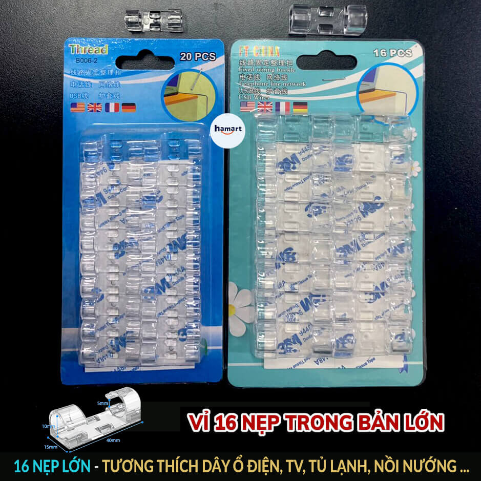 16 PCS Big Wire Storage Clips Buckle Management Organizer Securing Cable Clamp Cable Housing Data Line Finishing Tool Fixed decor