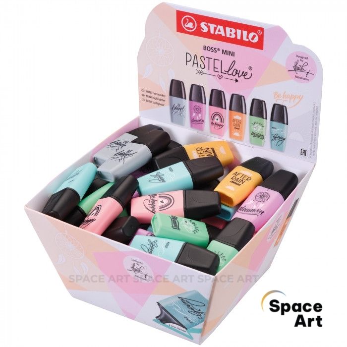 [Space Art Store][Chính hãng]Bút dạ quang Highlight STABILO BOSS mini Pastel 07