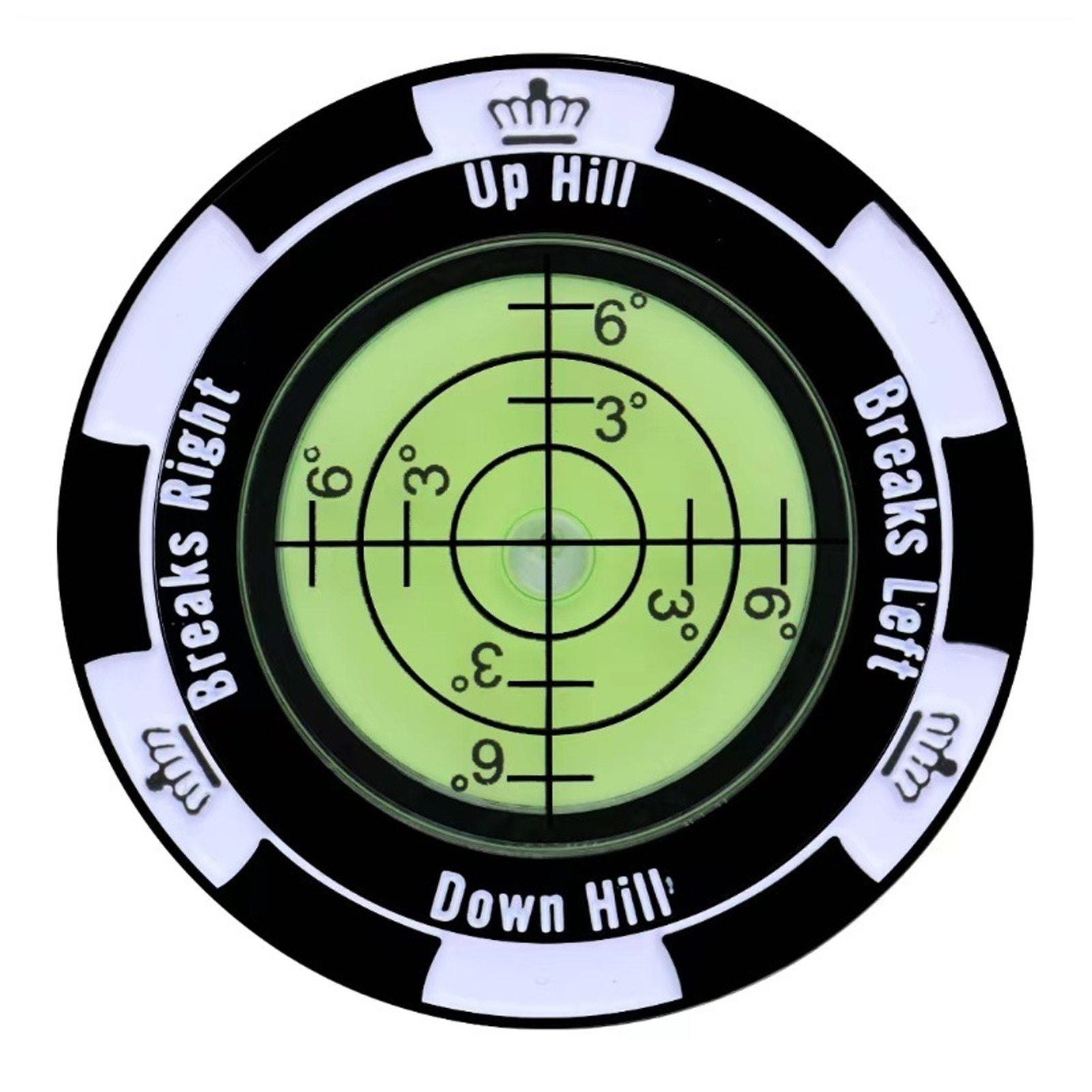 Golf Green Slope Adjuster Golf Slope Reader Compact Golf Hat Clip Ball