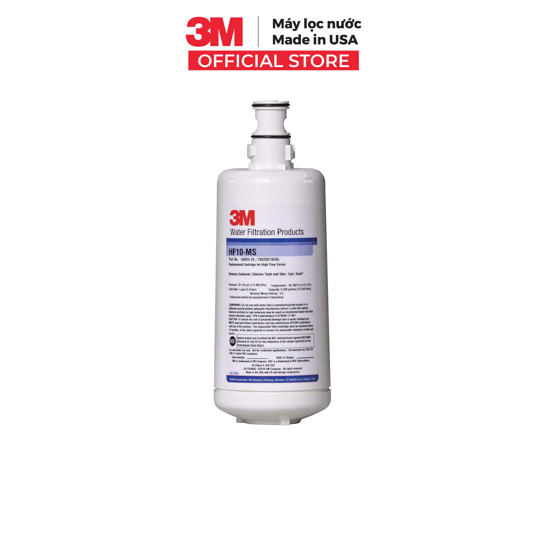 Lõi Thay Thế Cho Máy Lọc Nước 3M BREW110-MS (HF10-MS)