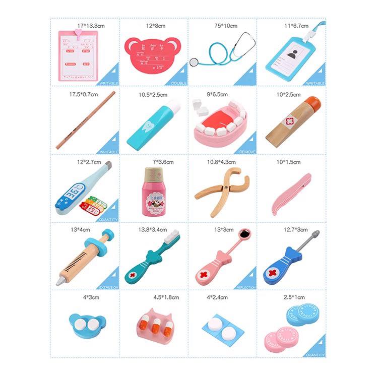 BỘ ĐỒ CHƠI BÁC SĨ - GỖ AN TOÀN
