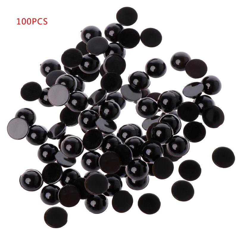Túi 10 Đôi Mắt thú dán màu đen size 5mm,4mm,6mm_LM37