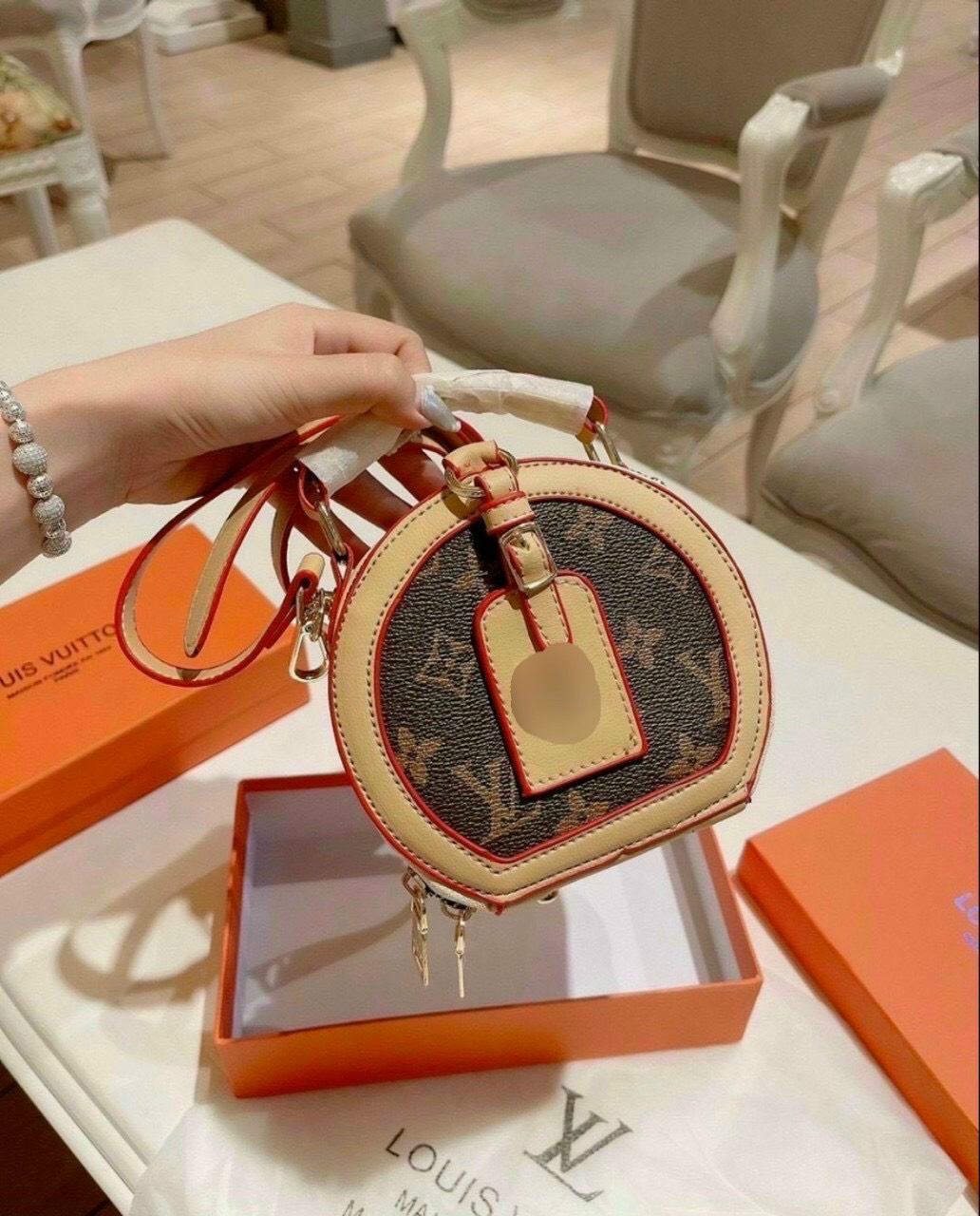 Túi cốp tròn mini đeo chéo siêu xinh dễ thương