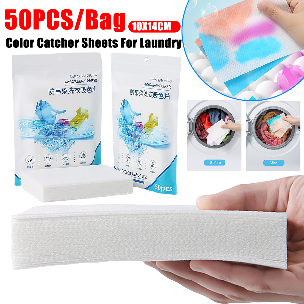 【Prime deal】 200PCS Colour Catcher Sheet Color Absorption Paper Anti ...
