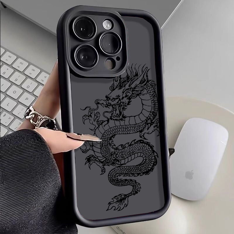 Uonevic High Quality Dragon Case For Infinix Note 30 Hot 40 Pro 30i 30 20 10 Play 40i GT 10 Pro Zero 30 5G Tecno Camon 20 Spark 10 20C Smart 8 Cover. 