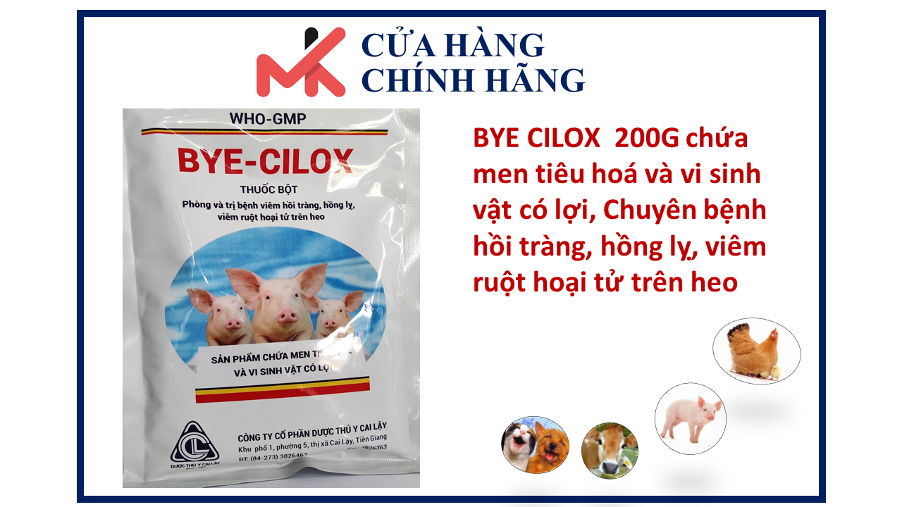 BYE CILOX 200G chứa men tiêu hoá và vi sinh vật có lợi thumbnail