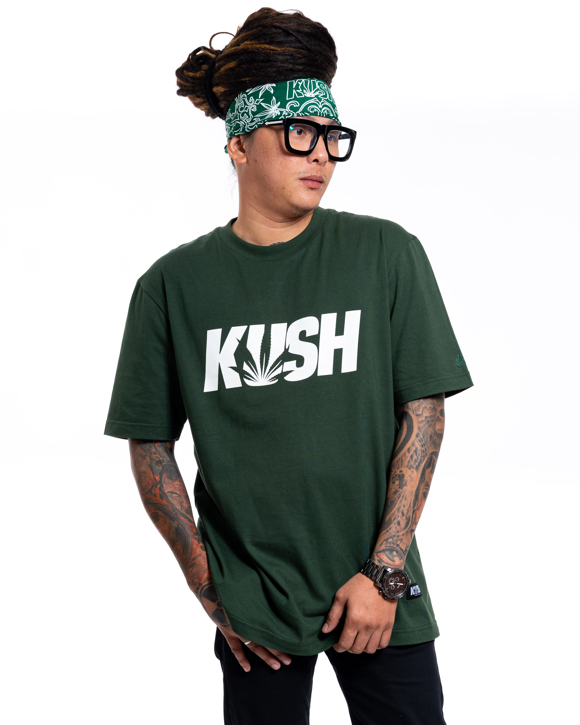 Kush KL Life Classic Logo Pattern Athletic Joggers