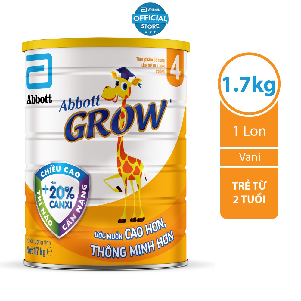 Sữa bột Abbott Grow 2 1,7kg( Từ  2 tuổi trở lên)