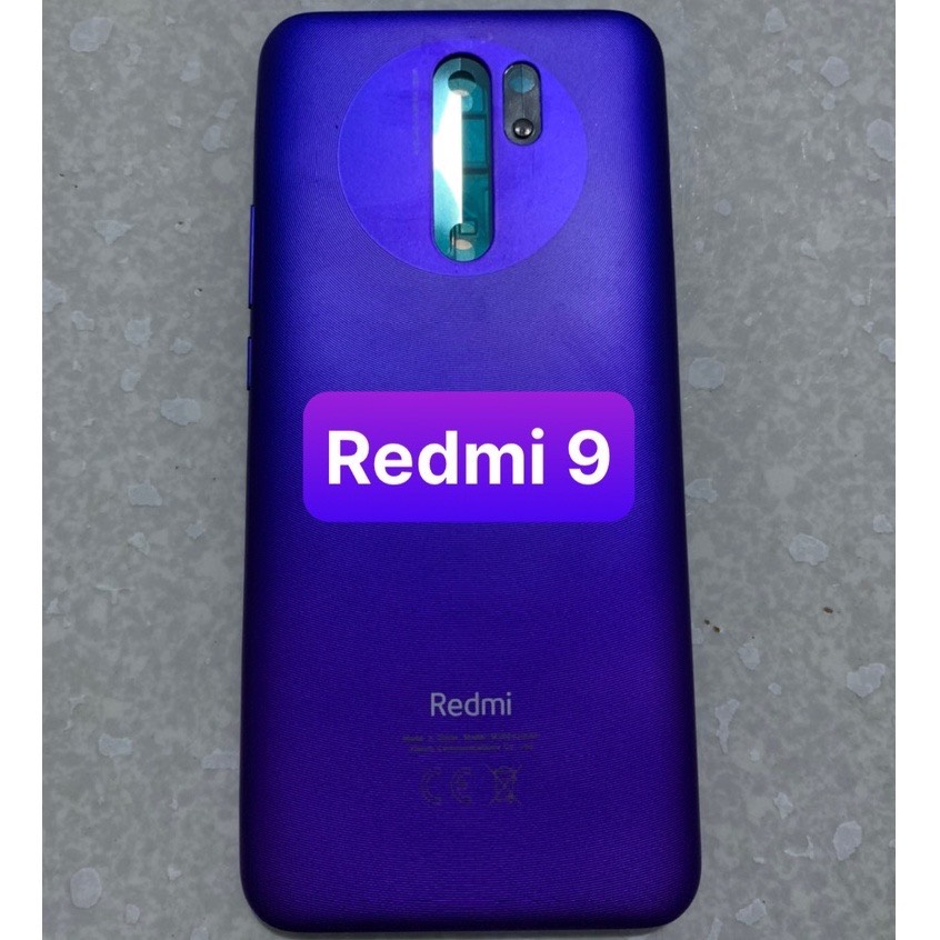 bộ xương vỏ zin xiaomi redmi 9 gồm( kính cam,phím bấm,lưng,sườn)