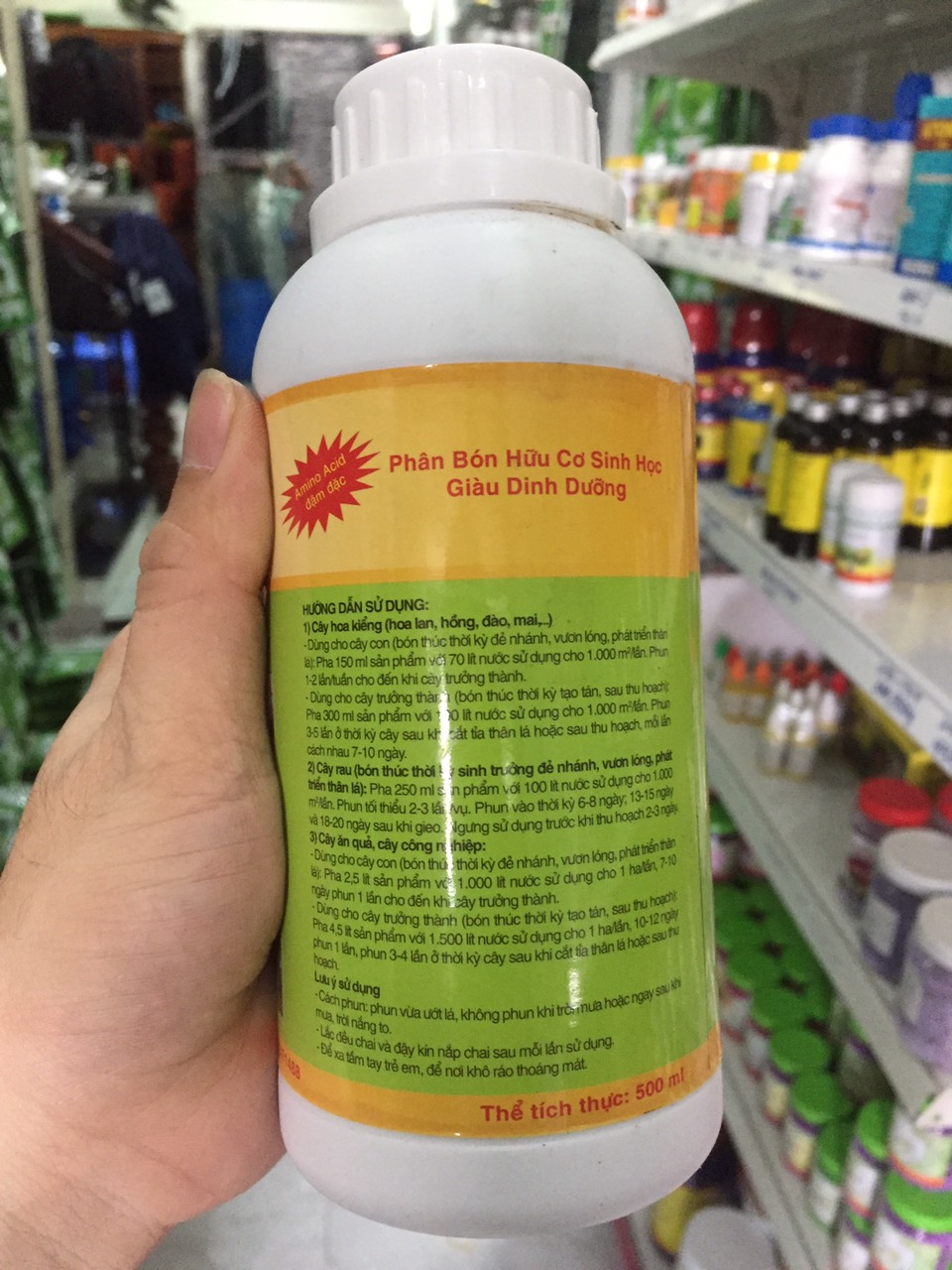 [HCM]Phân bón hữu cơ BIO TRÙN QUẾ 01 chai 500ml