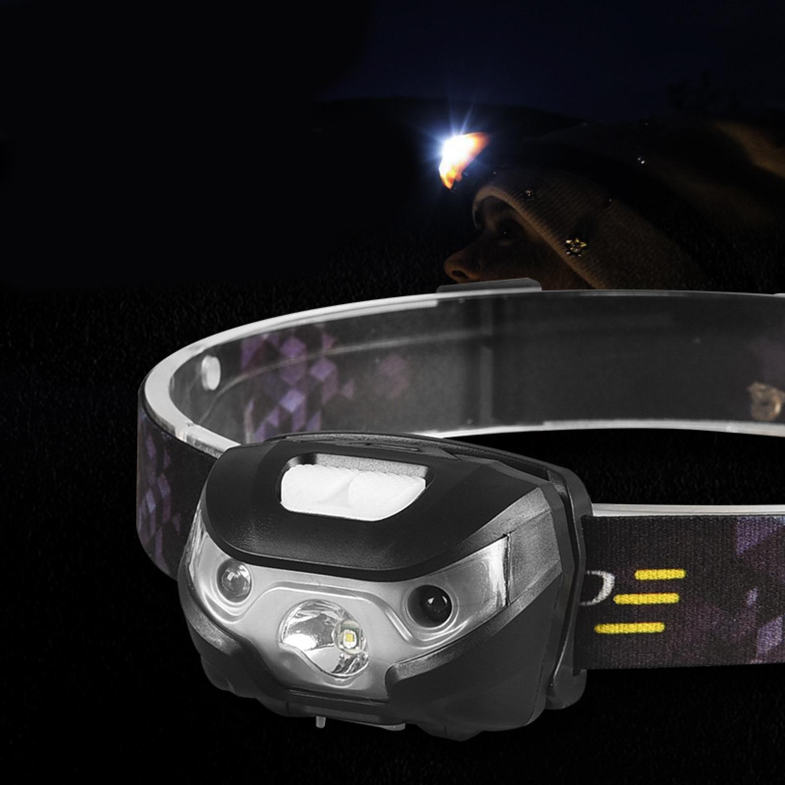 WBStar Head Lamp 3 Modes Adjustable Headband Outdoor Worklight Head Light LED Headlight for Running Emergency Walking Outdoor Working