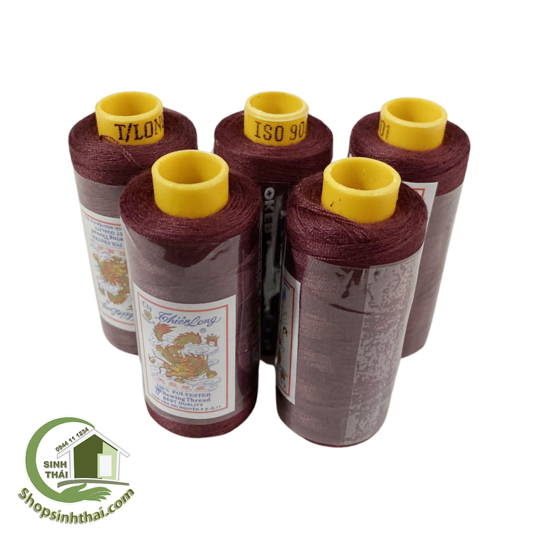 Cuộn chỉ may nhỏ màu đỏ đô [ Kho tổng ]