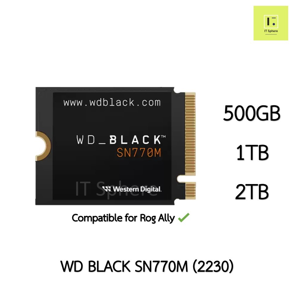 Western Digital WD Black SN770M NVMe SSD WDS200T3X0G WD_BLACK M.2 ...