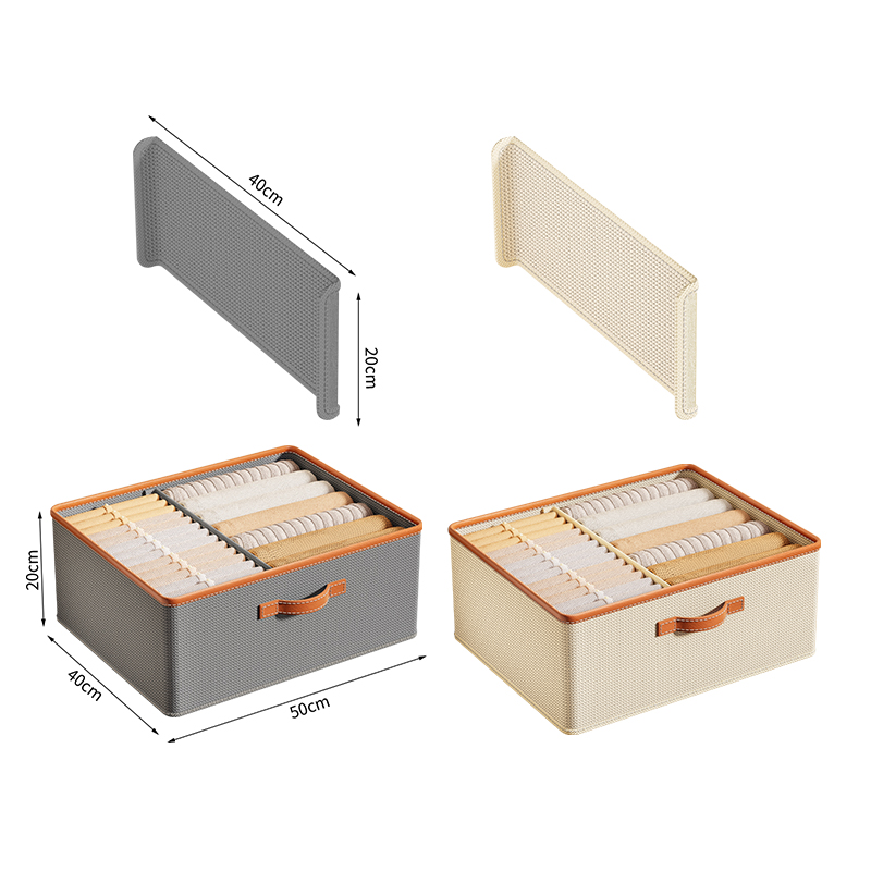 Loozykit Foldable Clothes Storage Box Wardrobe Organizer Closet Organizer Large Capacity Compartment Storage Box Cabinet Drawer Organizer Storage Case for Underwear Pants Bra Panties Tshirts Sock