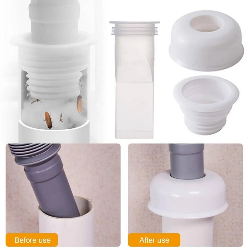 3 cái/bộ cho 4-5cm ống cống ống Ống thoát đặt dưới sàn khử mùi lõi bằng chứng kiểm soát dịch hại mùi nhà bếp ống cống thoát nước