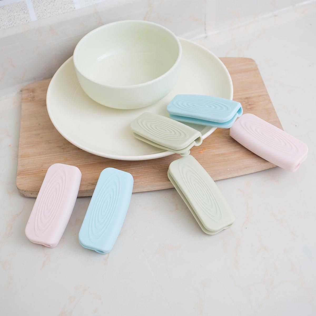 Người Giúp Đỡ Tốt Silicone Chống Nóng Găng Tay Chịu Nhiệt Cao Chống Nóng Nồi Nấu Canh Nắp Nồi Tay Cầm Của Nồi Nồi Xử Lý Găng Tay Bọc Chống Nóng